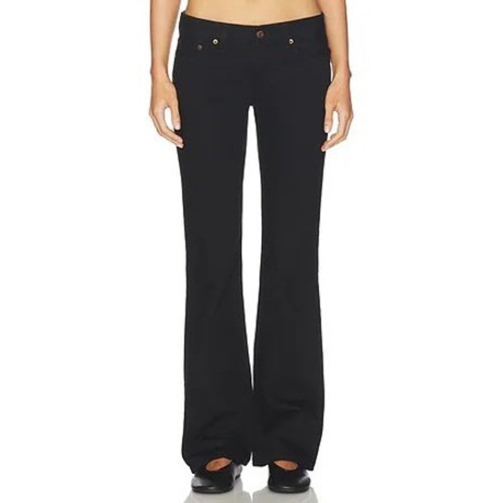 Paige Skyline Boot Black Bootcut Jeans‎ Womens Size 28 Stretch Denim Pants
